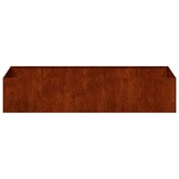 vidaXL Plantenbak roestig 200x80x40 cm weervast staal
