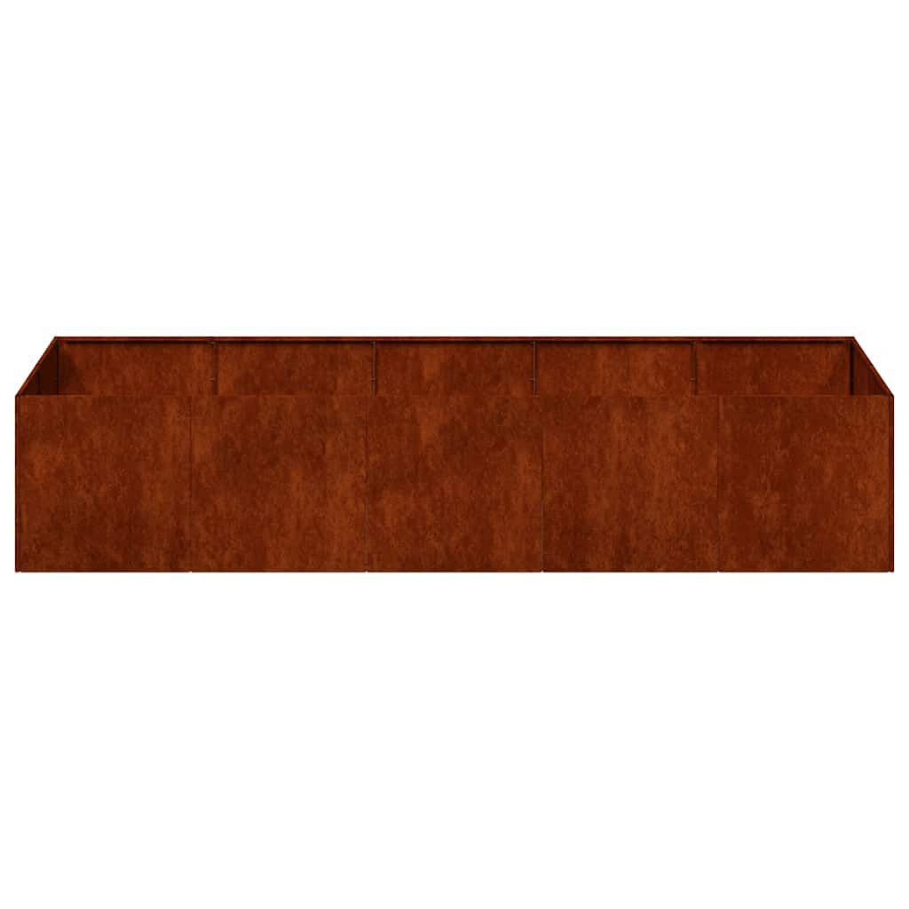 vidaXL Plantenbak roestig 200x80x40 cm weervast staal