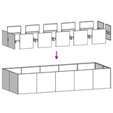 vidaXL Plantenbak roestig 200x80x40 cm weervast staal