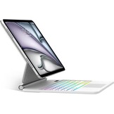 SENGBIRCH Magic Keyboard met Cover en Trackpad voor iPad Air 13" (2024/2025) en iPad Pro 12.9" - QWERTZ Duits, Wit