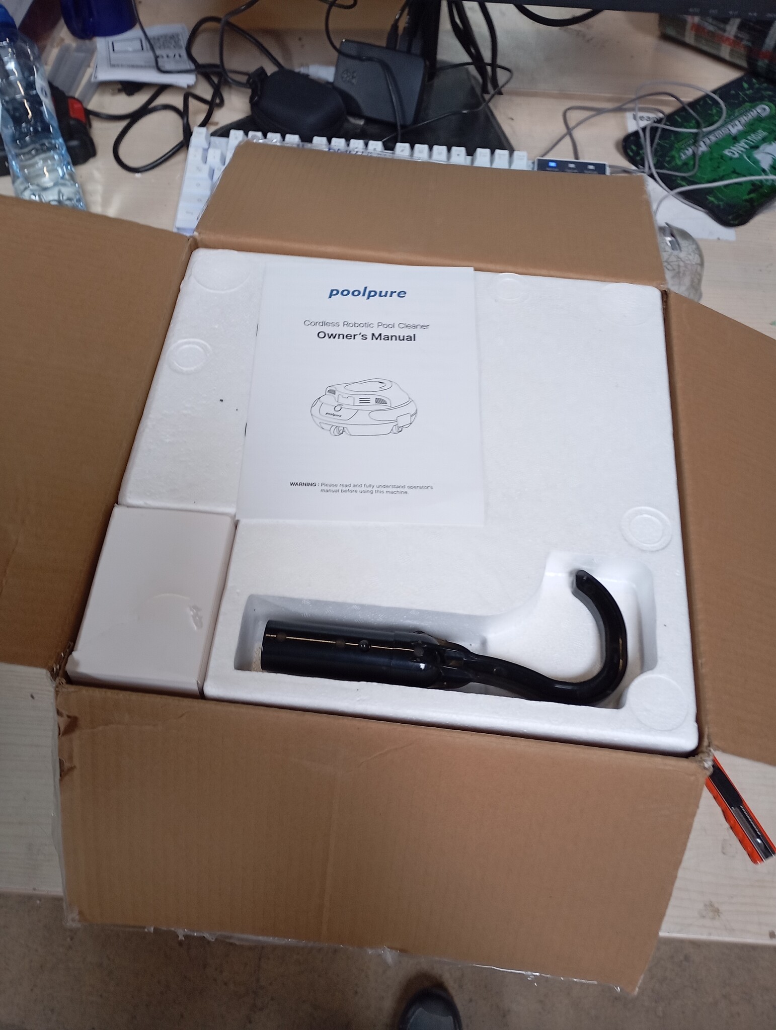 POOLPURE Draadloze Zwembadrobot met Dubbele Motor en LED Indicatoren