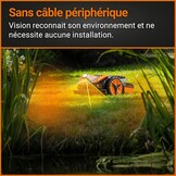 WORX Landroid Vision M550 WR205E Robotmaaier voor tuinen tot 550 m², zonder begrenzingskabel, AI-gestuurd, app-bediening
