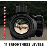 AOMEKIE Red Dot Vizier voor Airsoft, 11 Helderheidsstanden, voor 20 mm rail