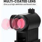 AOMEKIE Red Dot Vizier voor Airsoft, 11 Helderheidsstanden, voor 20 mm rail