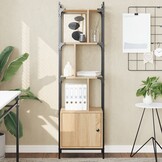 vidaXL Boekenkast met deur 44,5x30x154,5 cm hout sonoma eikenkleurig