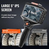 VEVOR Endoscoop Camera met Triple Lens, 5 inch IPS Scherm en 5 meter Kabel