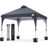 ABCCANOPY 3x3m Pop-Up Gazebo met Roltas en Gewichtszakken - Antracietgrijs