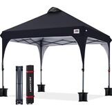 ABCCANOPY 3x3m Pop-Up Gazebo met Roltas en Gewichtszakken - Antracietgrijs