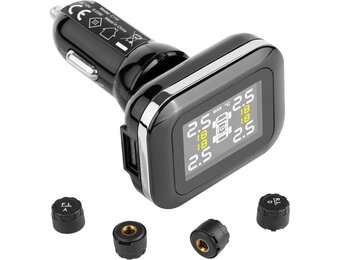 VEVOR TPMS Bandenspanningscontrolesysteem voor campers en aanhangers - 4 sensoren