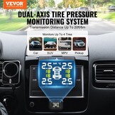 VEVOR TPMS Bandenspanningscontrolesysteem voor campers en aanhangers - 4 sensoren