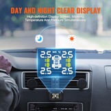 VEVOR TPMS Bandenspanningscontrolesysteem voor campers en aanhangers - 4 sensoren