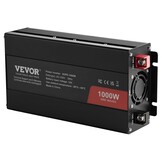 VEVOR Pure sinusgolf-vermogensomvormer, 1000 W DC 12 V naar AC 230 V afstandsbediening voor kleine huishoudelijke apparaten, smartphone, pc