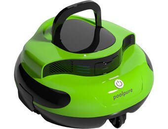 POOLPURE Draadloze Zwembadrobot | 120 Min Autonomie | Dual Motor | Zelfparkerend