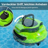 POOLPURE Draadloze Zwembadrobot | 120 Min Autonomie | Dual Motor | Zelfparkerend