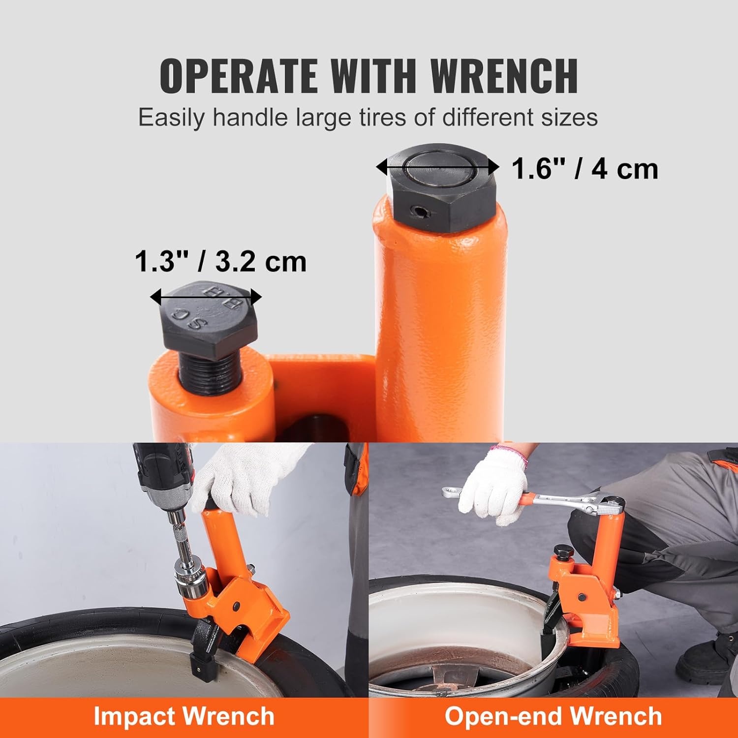 VEVOR Bandenwisselaar Bandenwisselaar 96,5-106,7 mm Verstelbaar, Bandenwisselaar 250x150x120 mm Bandenwisselaar hendel Bandenwisselaar gereedschap Bandenwisselaar Handmatig
