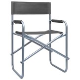 vidaXL Regisseursstoelen 2 stuks Staal Grijs - 52% Korting!