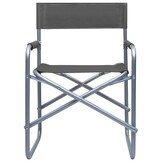 vidaXL Regisseursstoelen 2 stuks Staal Grijs - 52% Korting!