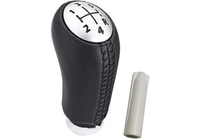 Schakelknop PU Leer Zwart/Chroom - 59% Korting