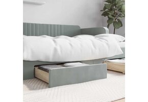 vidaXL Bedlades (2 st) Lichtgrijs - 74% Korting