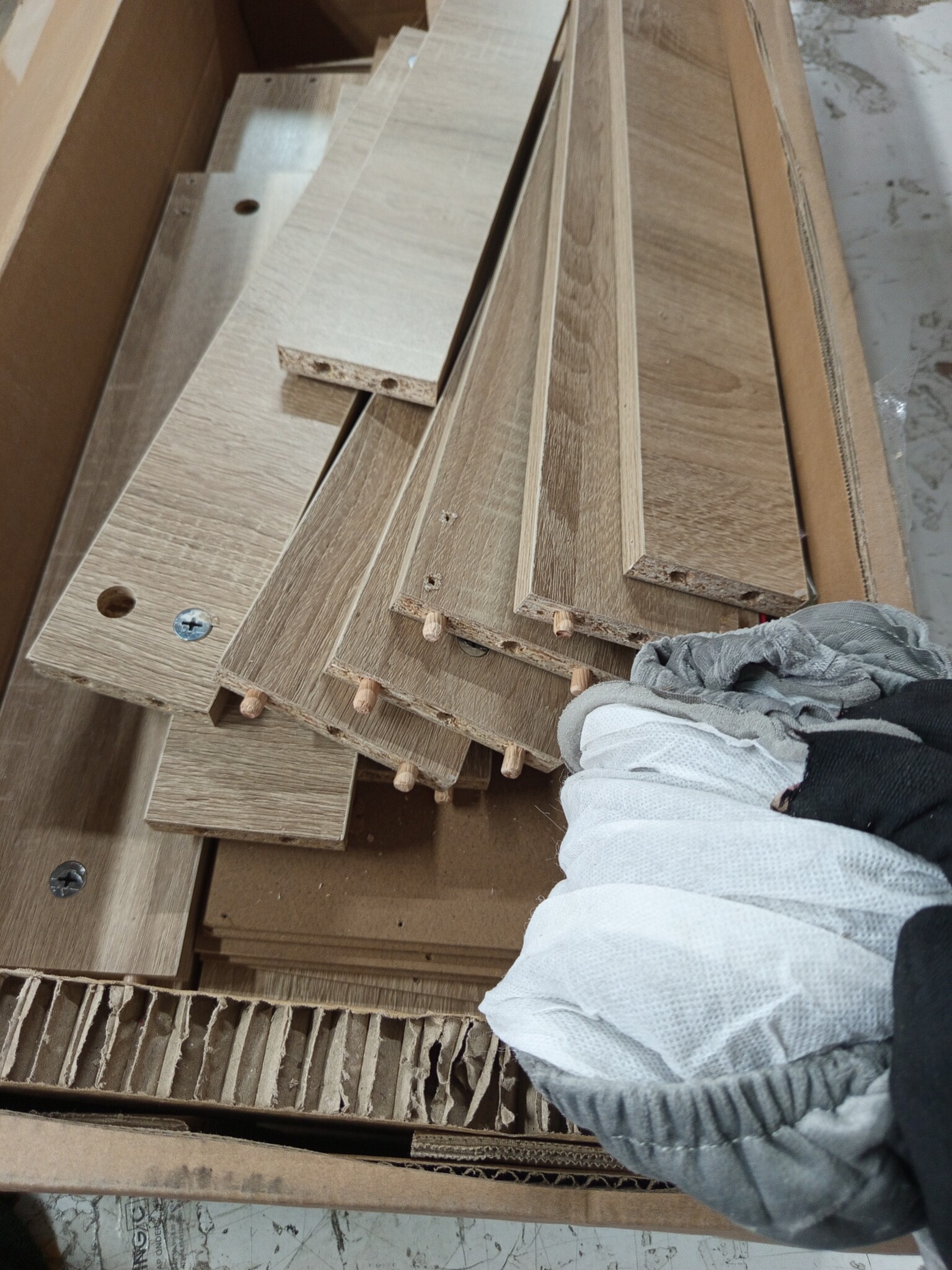 vidaXL Bedlades Set 2x, Lichtgrijs Fluweel & Hout - 82% Korting