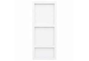 Douchenis met 3 vakken, 41x99x9 cm, Hoogglans Wit - 41% Korting