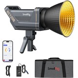 SMALLRIG RC120B 120W COB Bi-Color Video Light, 2700K-6500K 52800Lux Continuous Video Light met 9 Lichteffecten, CRI 95+ Bowens Montage Lamp met 2 Voedings Methoden SmallGoGo App Bediening - 3615