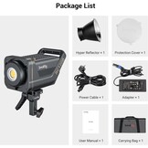 SMALLRIG RC120B 120W COB Bi-Color Video Light, 2700K-6500K 52800Lux Continuous Video Light met 9 Lichteffecten, CRI 95+ Bowens Montage Lamp met 2 Voedings Methoden SmallGoGo App Bediening - 3615