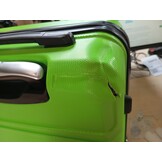KONO Handbagage Koffer 55cm Apfelgrün met TSA-slot en zwenkwielen