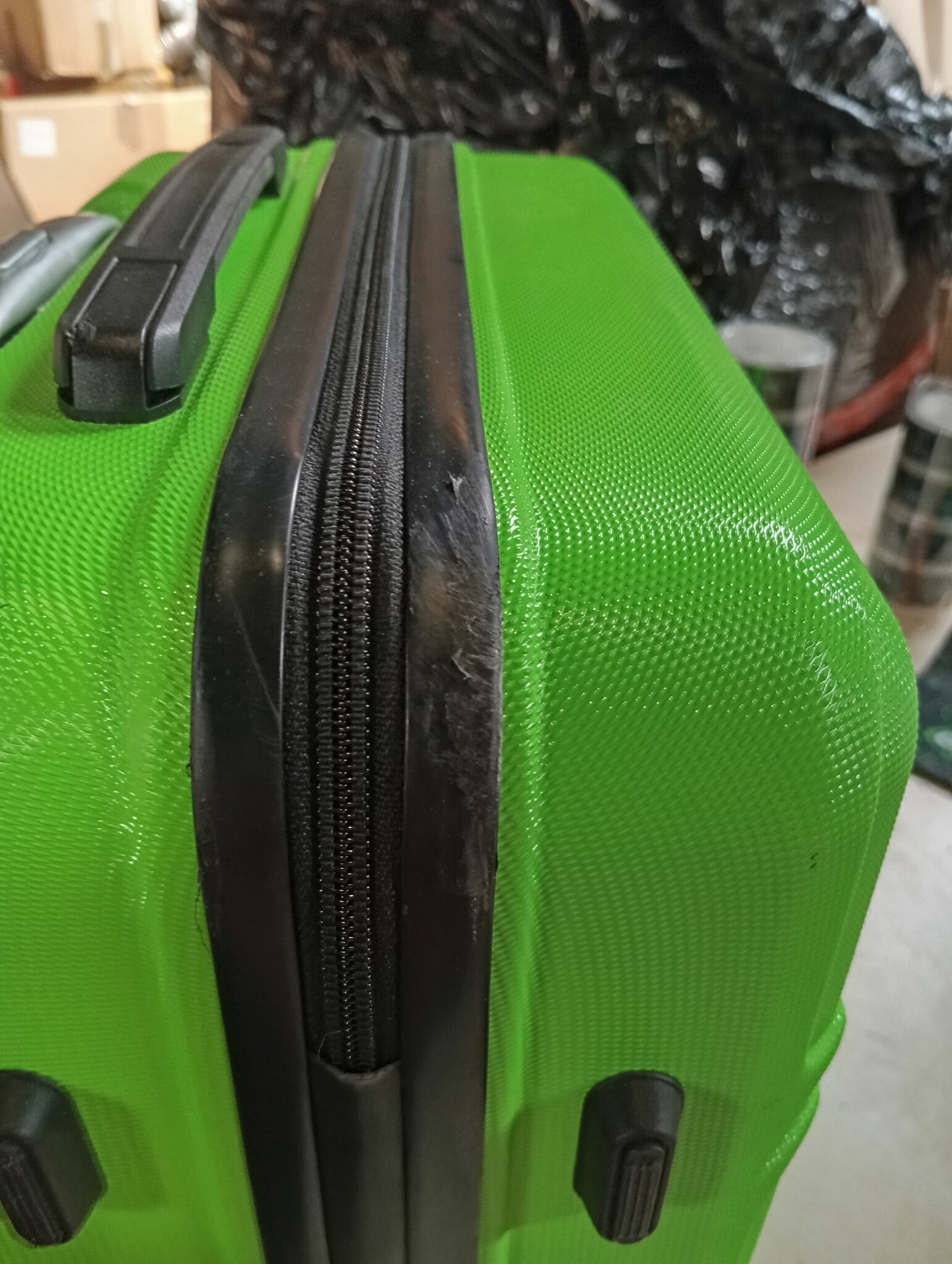 KONO Handbagage Koffer 55cm Apfelgrün met TSA-slot en zwenkwielen