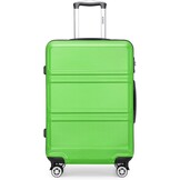 KONO Handbagage Koffer 55cm Apfelgrün met TSA-slot en zwenkwielen
