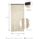 VERDELOOK Sole Curtain 100 x 220 cm, Beige, Fili: 24