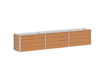 vidaXL Verhoogde plantenbak Licht Bruin 240 x 40 x 45 cm