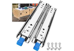 Zware Ladegeleiders 120 kg 300-1000 mm Kogellager met Vergrendeling - 34% Korting!