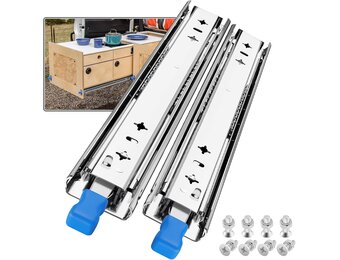 SHUHANG Zware Ladegeleiders met Vergrendeling, 120 kg Draagvermogen, Kogellager Ladegeleiders, 300-1000 mm, Zijmontage