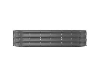 vidaXL Plantenbak 291x140x68 cm gegalvaniseerd staal antracietkleurig