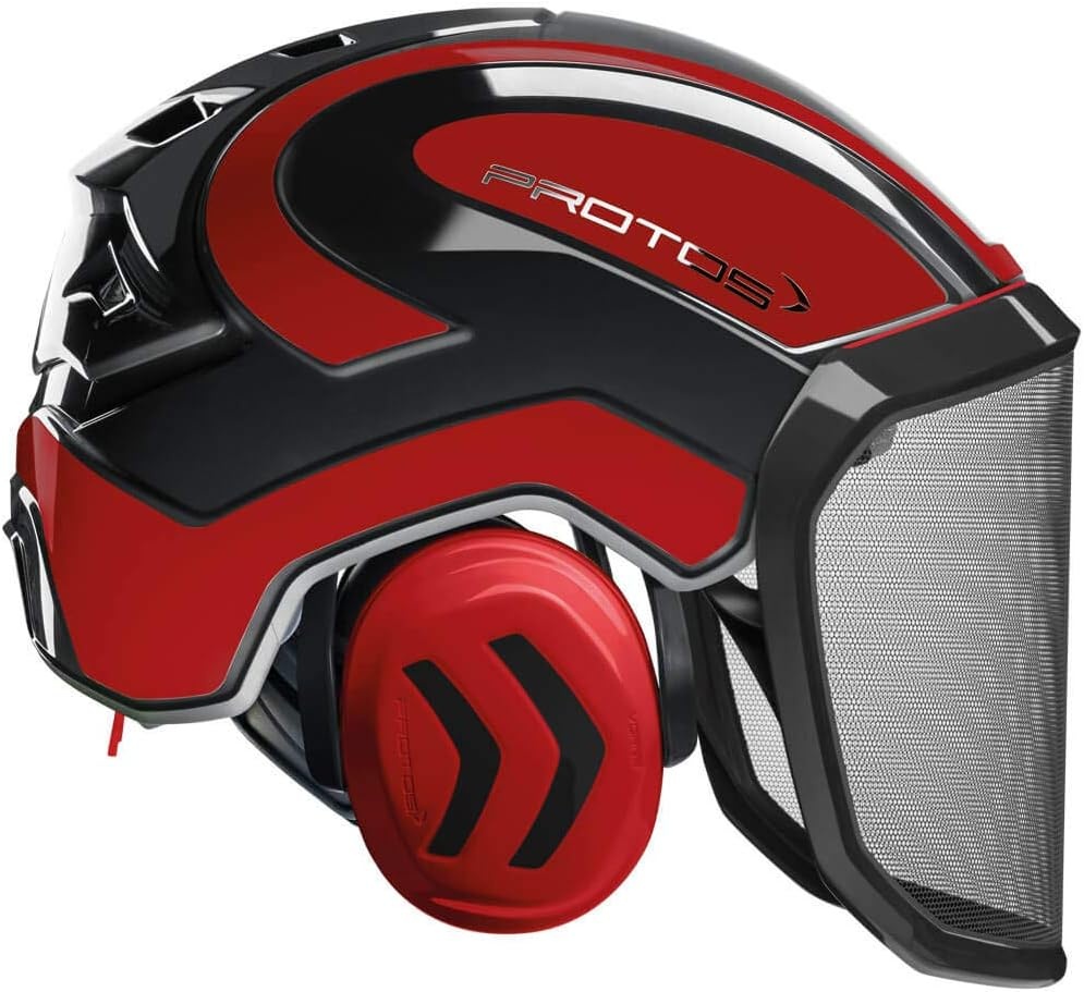 Bosbouwhelm met Gehoorbescherming & Vizier - 30% Korting