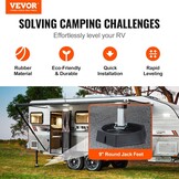 Camper Nivelleringspads Rond 9" - Robuust Rubber - 2268 kg - 33% Korting