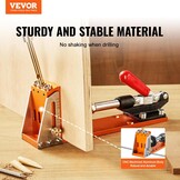 Zakgatenmal voor houtbewerking | 3 gaten | Verstelbare diepte | Aluminium | 28% korting