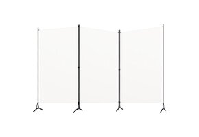 Kamerscherm met 3 panelen Wit - 33% Korting