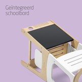 3-in-1 Leertoren/Tafel/Stoel met Schoolbord - 59% Korting