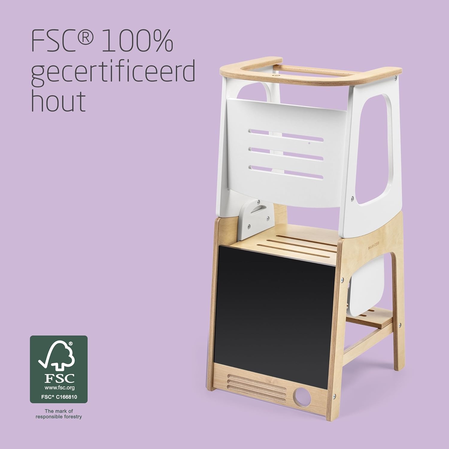3-in-1 Leertoren/Tafel/Stoel met Schoolbord - 59% Korting