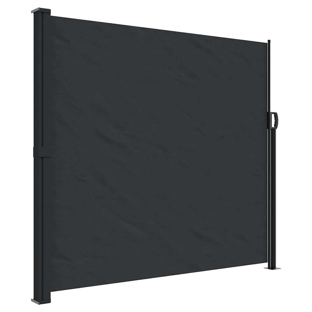 Uittrekbaar windscherm 180x600 cm zwart - 34% Korting!