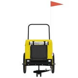 Hondenfietstrailer Geel/Zwart - 34% Korting