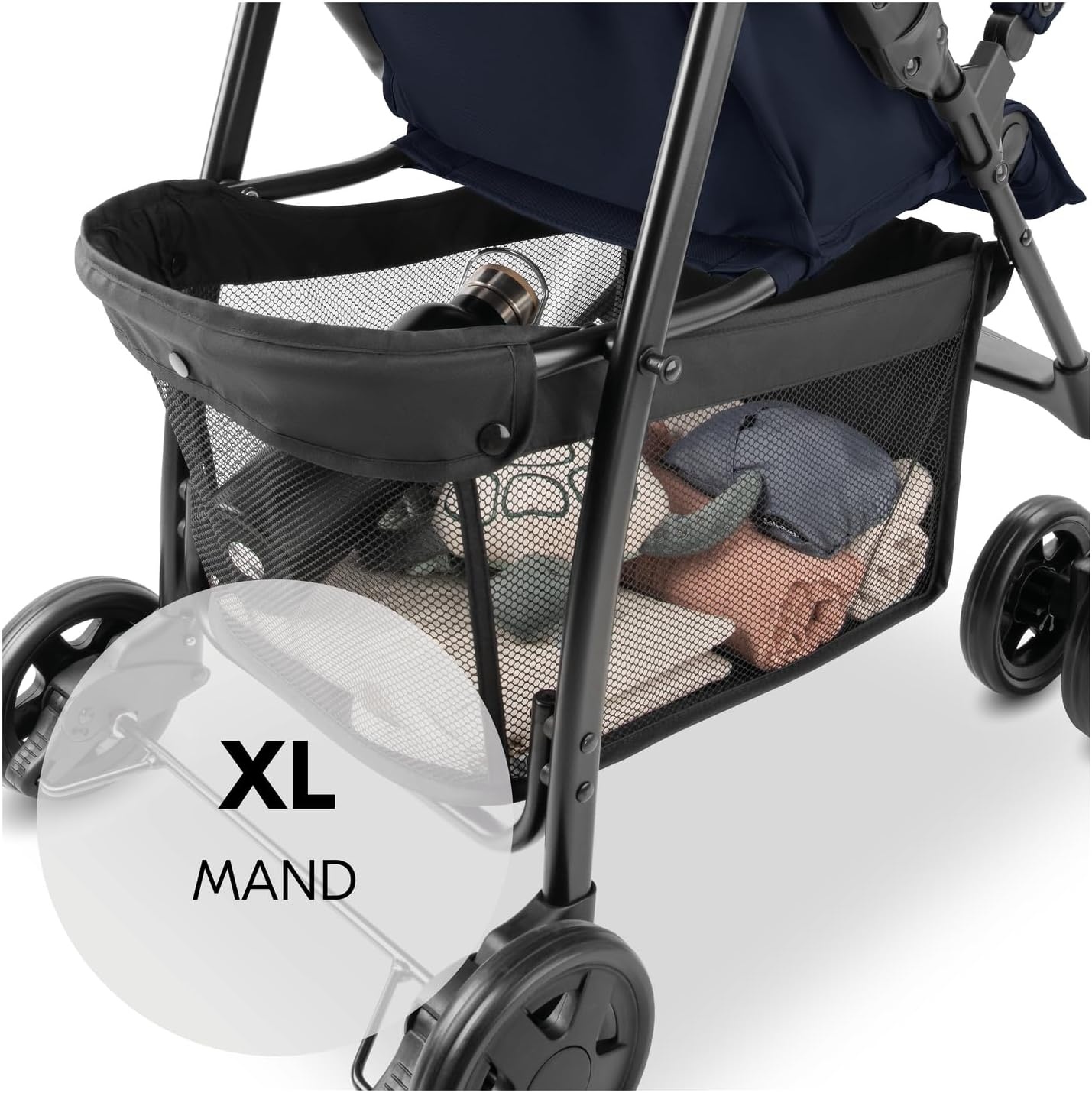 Lichtgewicht Kinderbuggy Donkerblauw | Inklapbaar met Ligstand | -34%