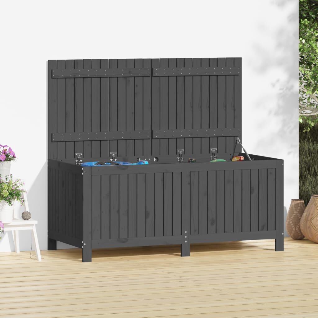 VidaXL Tuinbox Grenenhout Grijs (54% Korting)