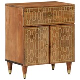 Nachtkastje Massief Mangohout - 50x33x60 cm - 34% Korting