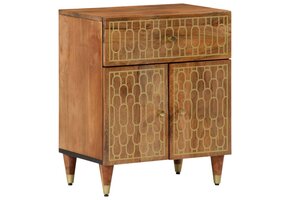 Nachtkastje Massief Mangohout - 50x33x60 cm - 34% Korting