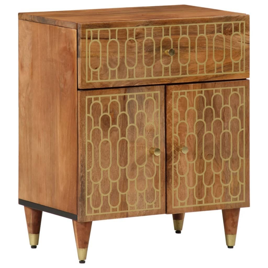 Nachtkastje Massief Mangohout - 50x33x60 cm - 34% Korting