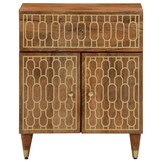 Nachtkastje Massief Mangohout - 50x33x60 cm - 34% Korting
