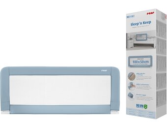 Blauw Bedhek Kinderbed - 100cm Lang, 50cm Hoog - Valbescherming
